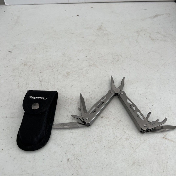 Sheffield 12-IN-1 MULTI TOOL - Pliers, Screwdriver, Knife & More - Picture 1 of 11
